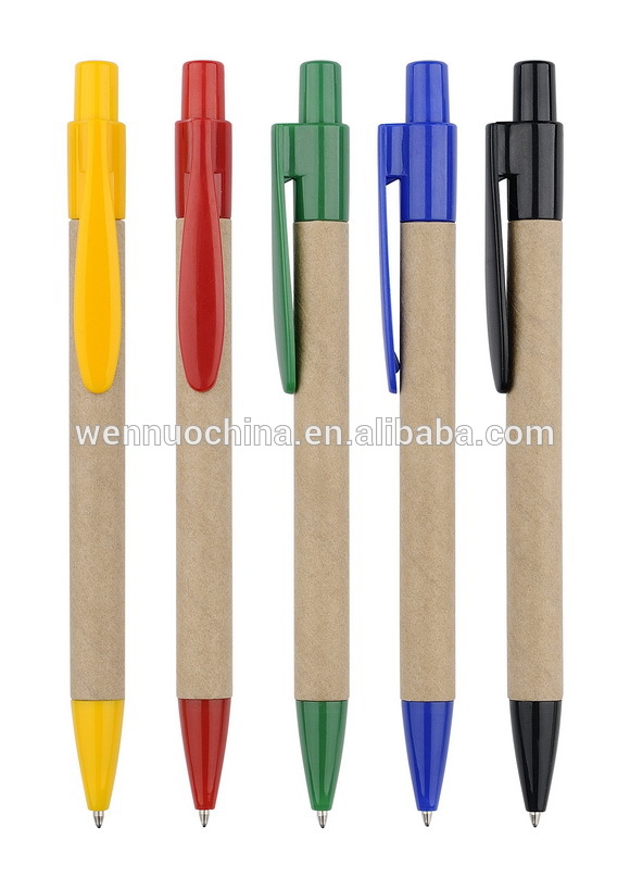 Bic plastic ball pen,blank plastic ball pen,paper recycled pen