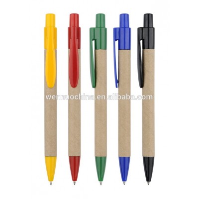 Bic plastic ball pen,blank plastic ball pen,paper recycled pen